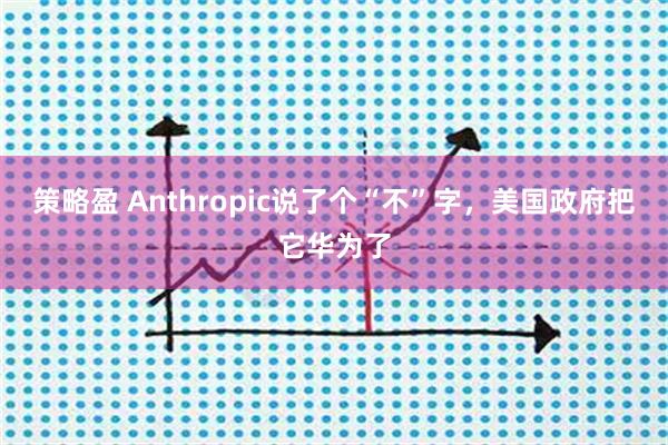 策略盈 Anthropic说了个“不”字，美国政府把它华为了