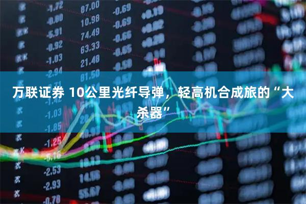 万联证券 10公里光纤导弹,轻高机合成旅的“大杀器”